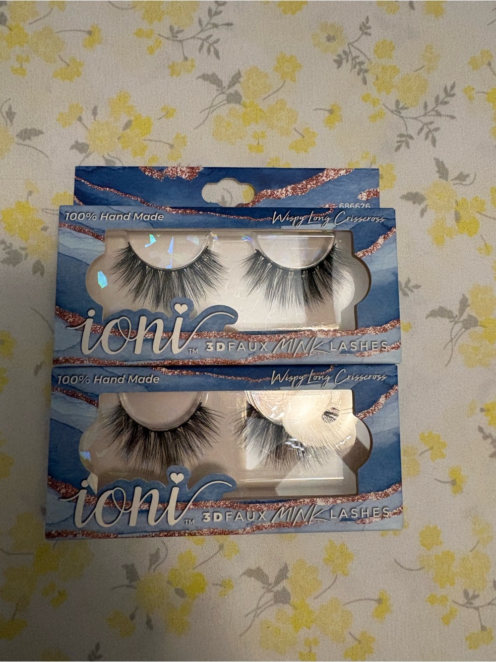ioni 3D Faux Mink Lashes — Black, Dramatic Volume